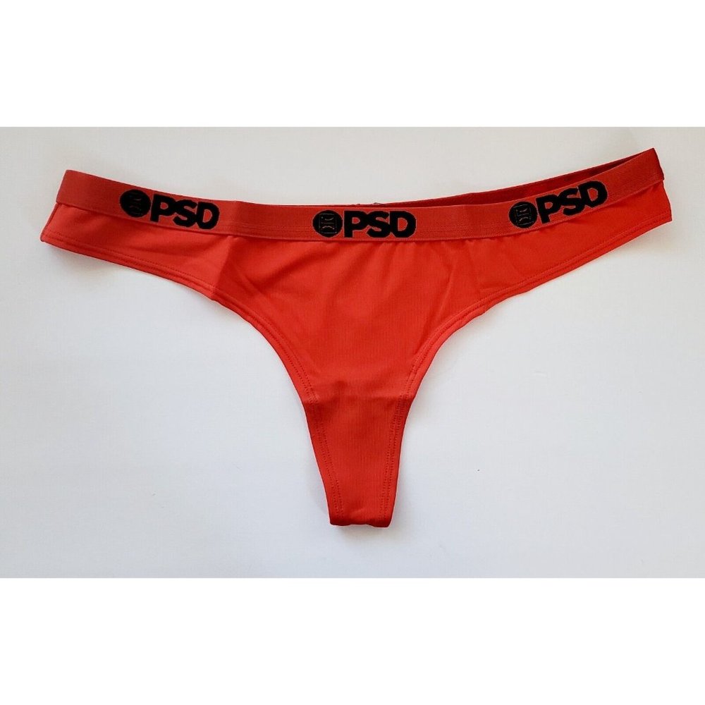 PSD Underwear Womens Thong - PSD Underwear Thong Red, Moisture Wicking, Large - Picture 5 of 8